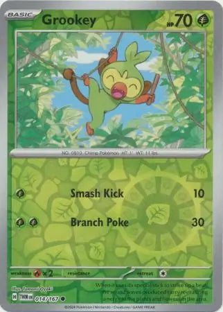 Twilight Masquerade Grookey #14/167 reverse holo